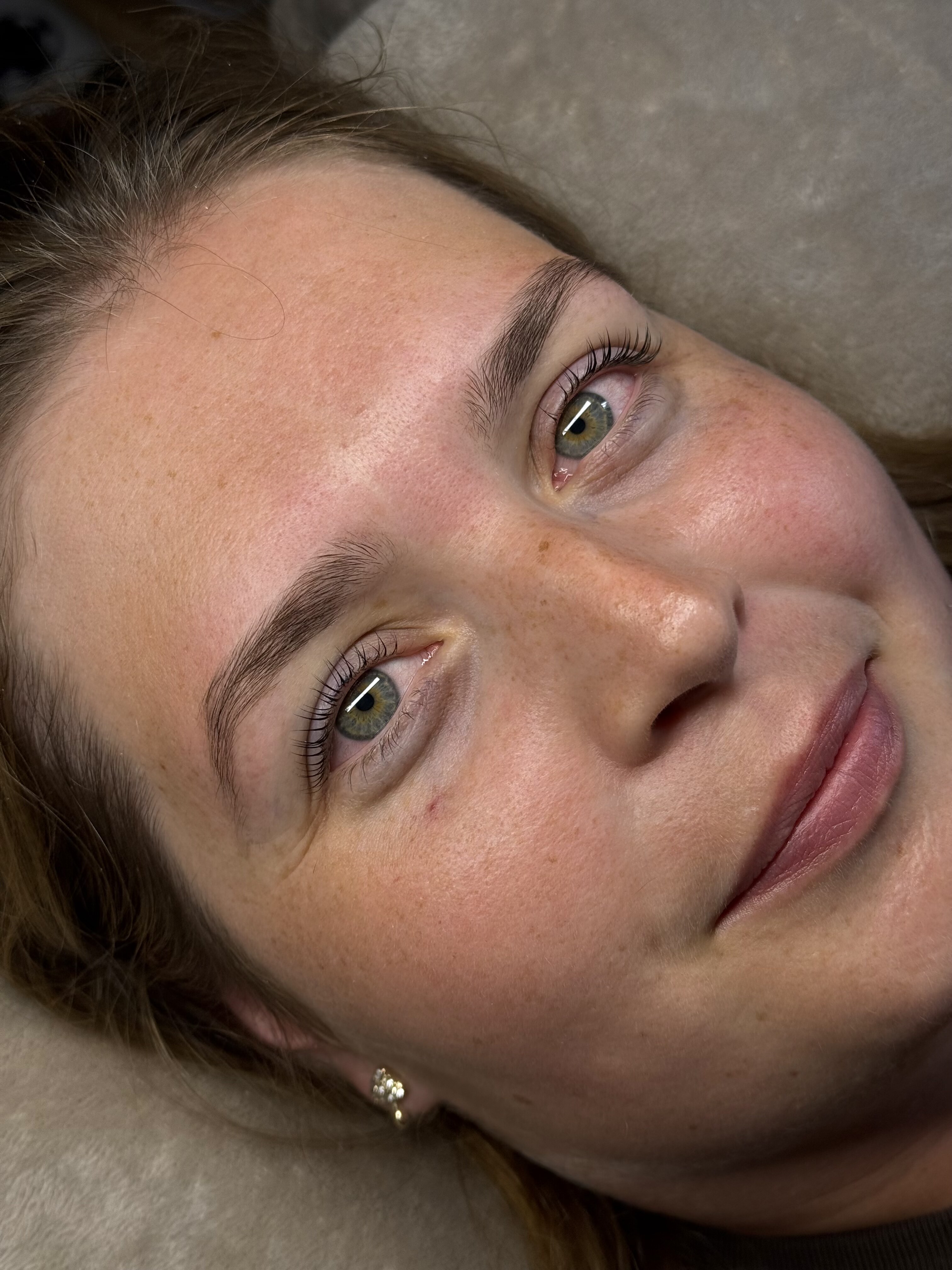 Close-up lash treatment result